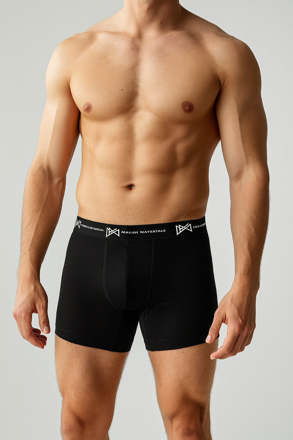 Sewn logo waistband boxers