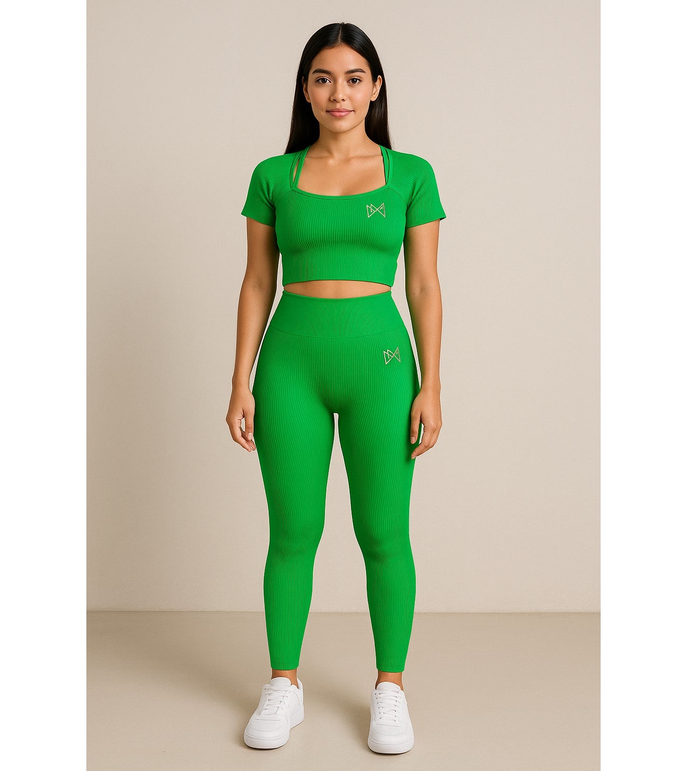 Active leggings and crop top