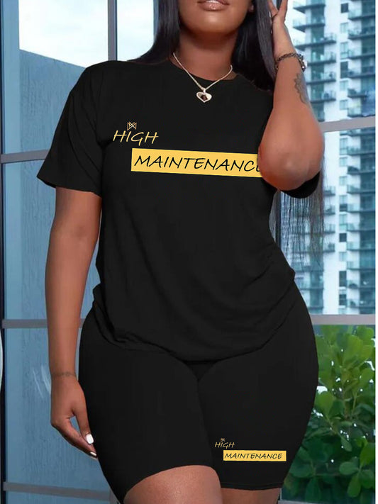 High maintenance t-shirt and shorts set