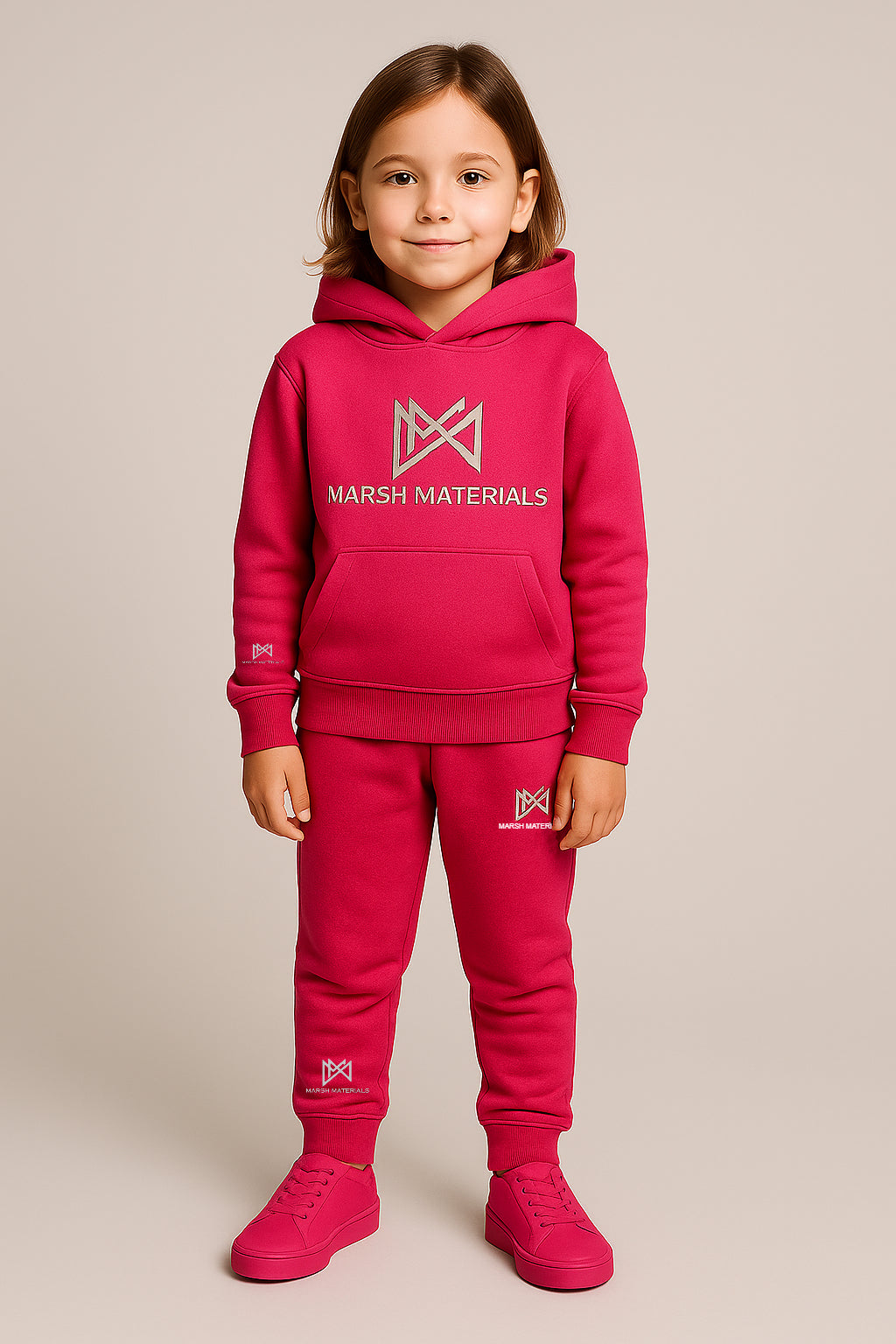 Reflective logo tracksuit kids