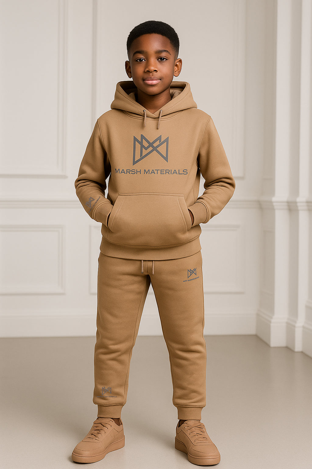 Reflective logo tracksuit kids